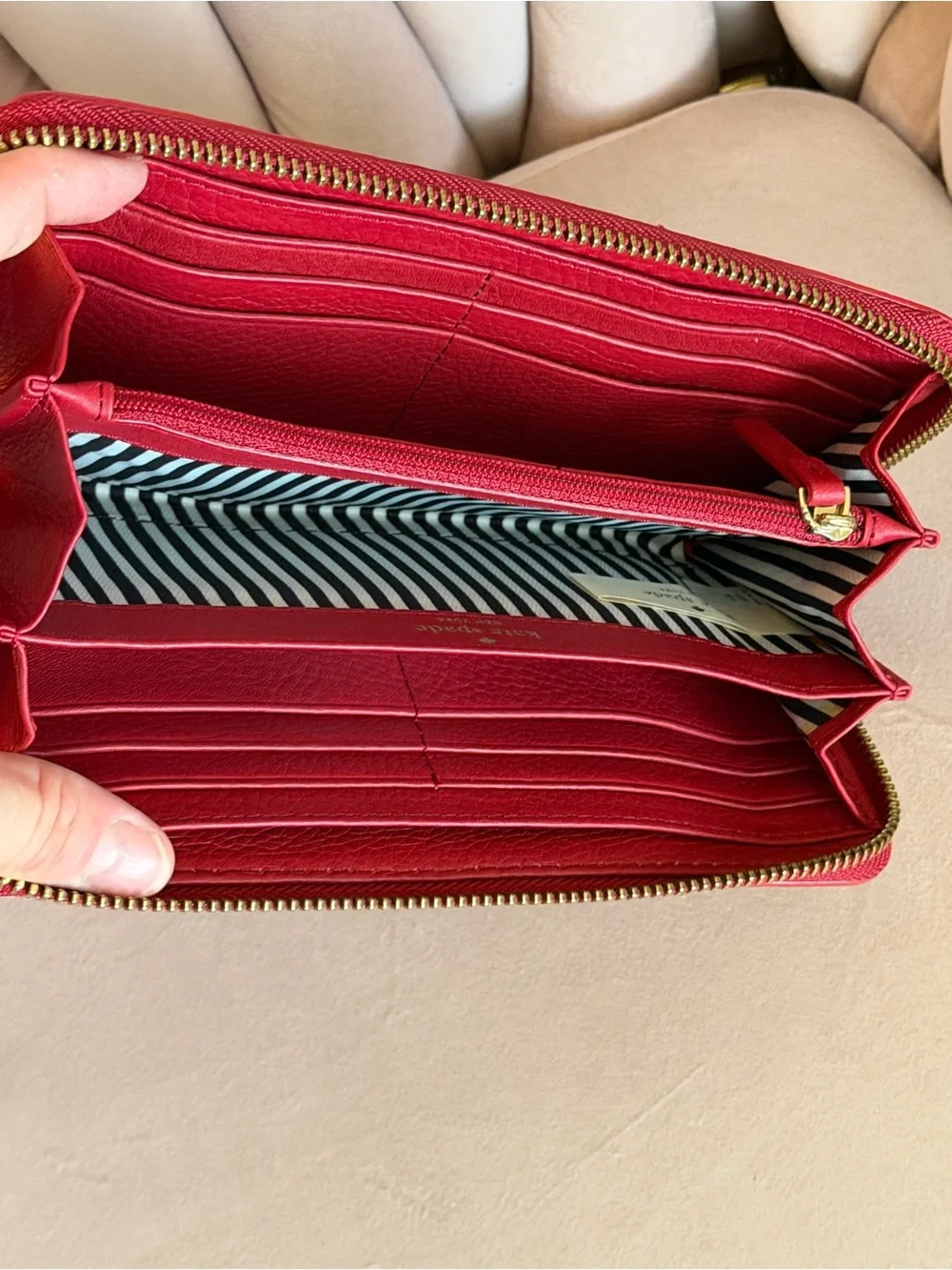 kate spade sleek red